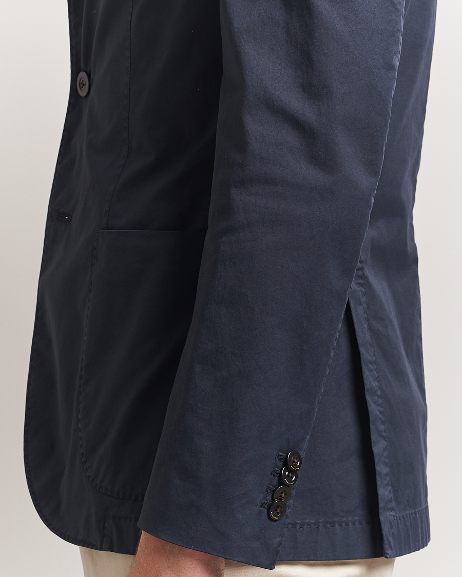 Hombres | Blazers | Boglioli | K Jacket Supima Cotton Blazer Navy