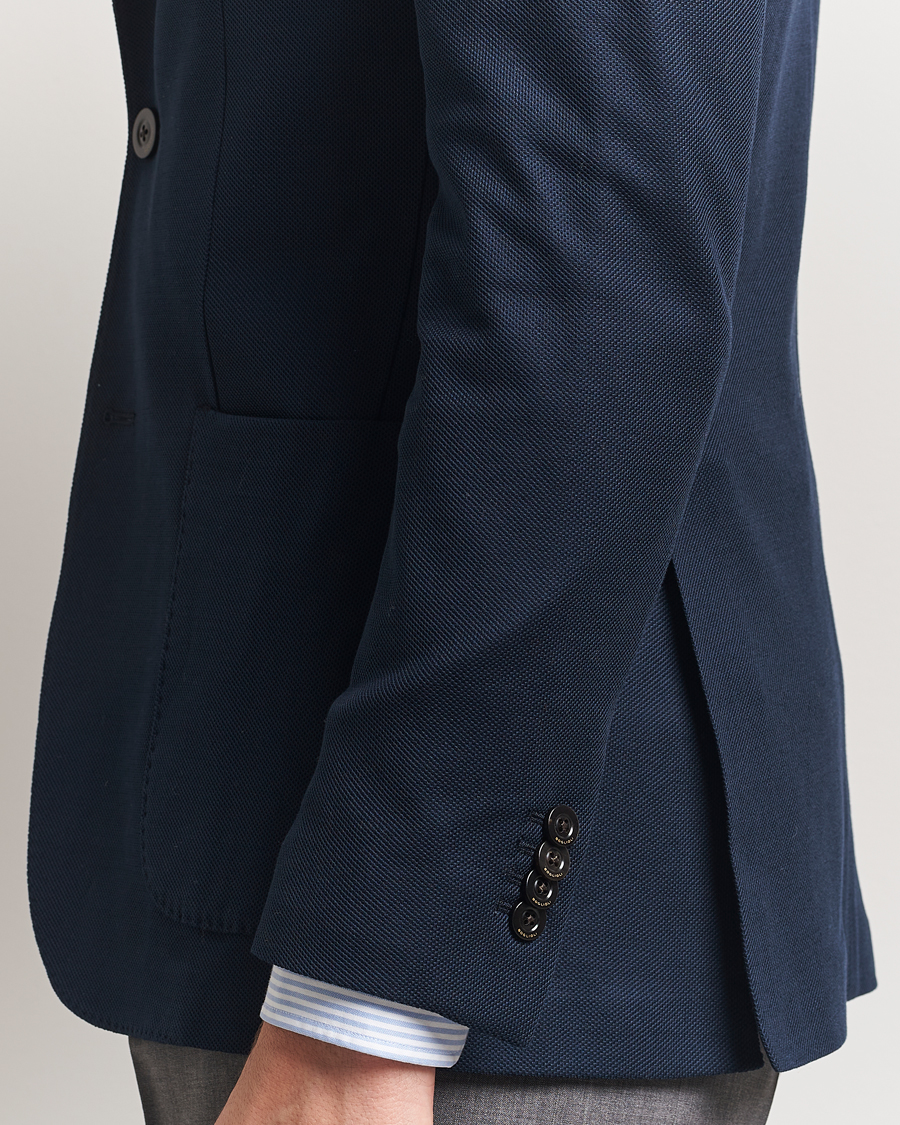 Hombres | Blazers | Boglioli | K Jacket Hopsack Jersey Blazer Navy