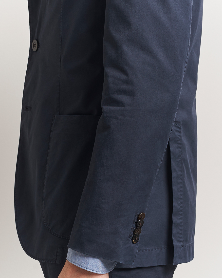 Hombres | Trajes | Boglioli | K Jacket Supima Cotton Suit Navy