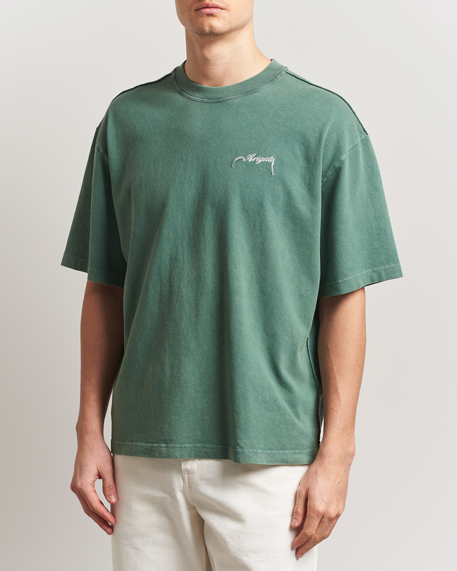 Hombres | Camisetas | Axel Arigato | Honor Washed T-Shirt Green