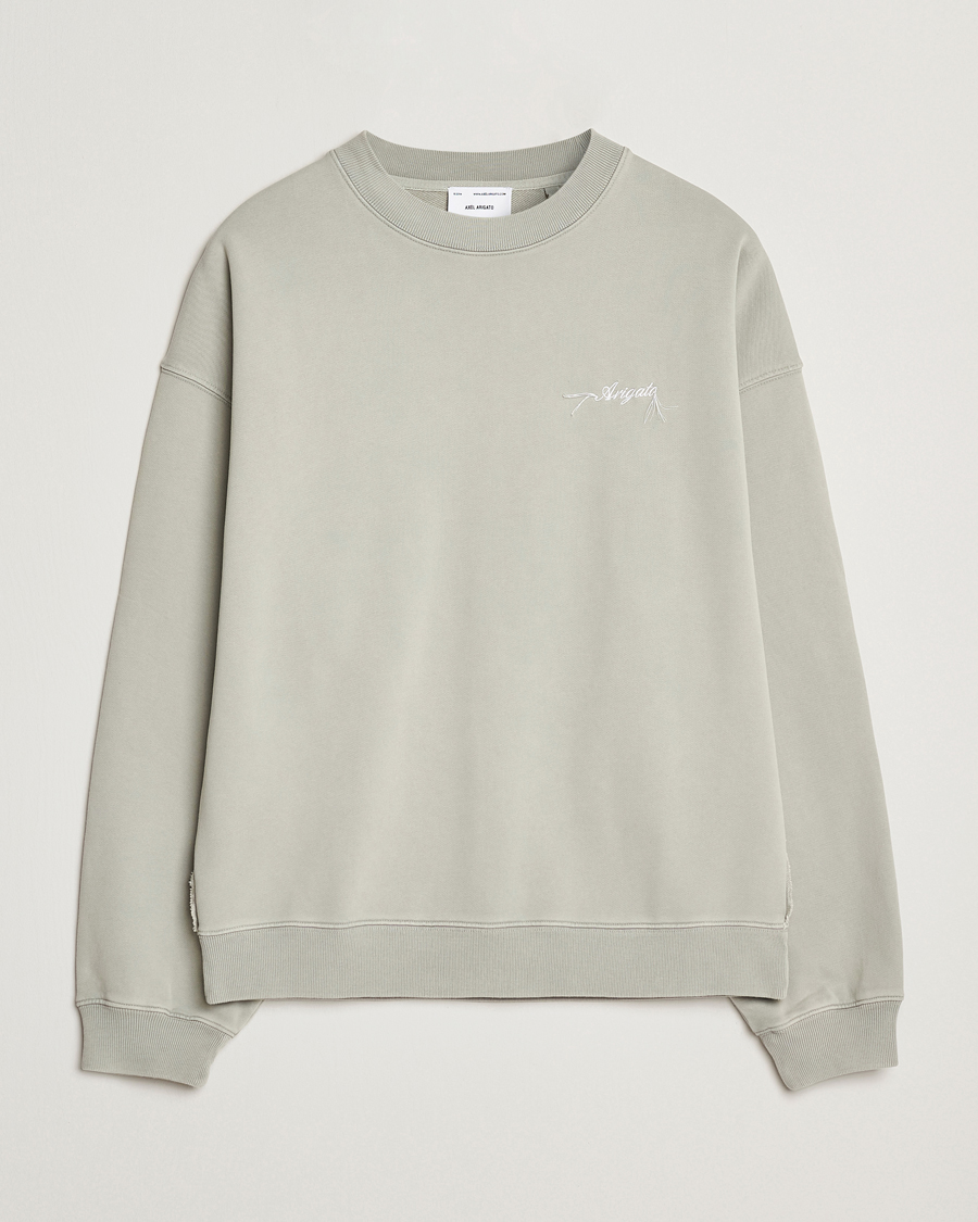 Hombres | Jerséis y prendas de punto | Axel Arigato | Honor Washed Sweatshirt Sage Green