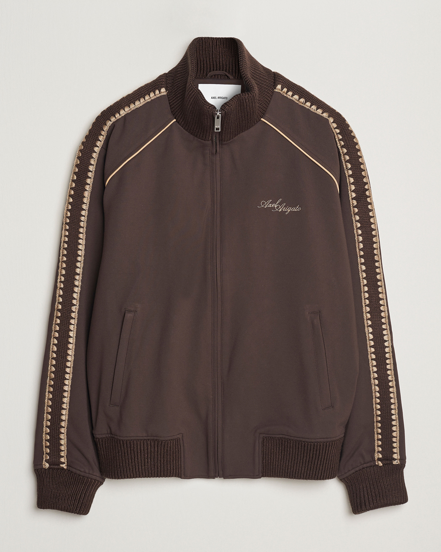 Hombres | Jerséis y prendas de punto | Axel Arigato | Carter Track Jacket Dark Brown