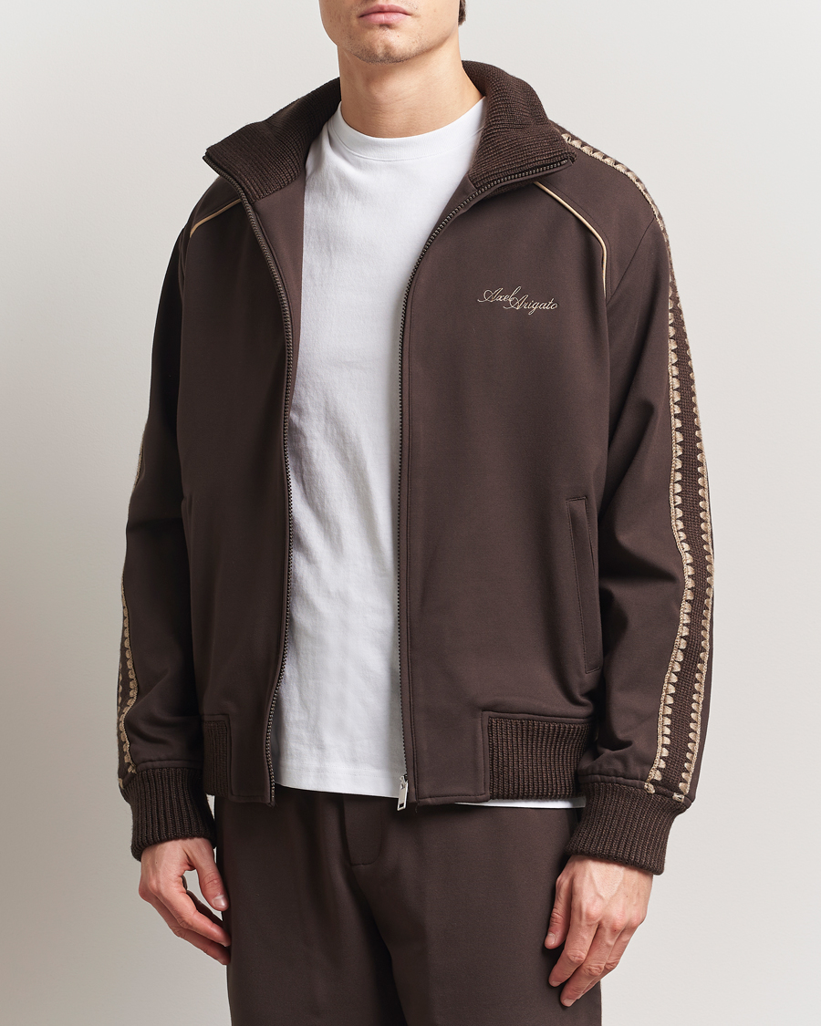 Hombres | Jerséis y prendas de punto | Axel Arigato | Carter Track Jacket Dark Brown
