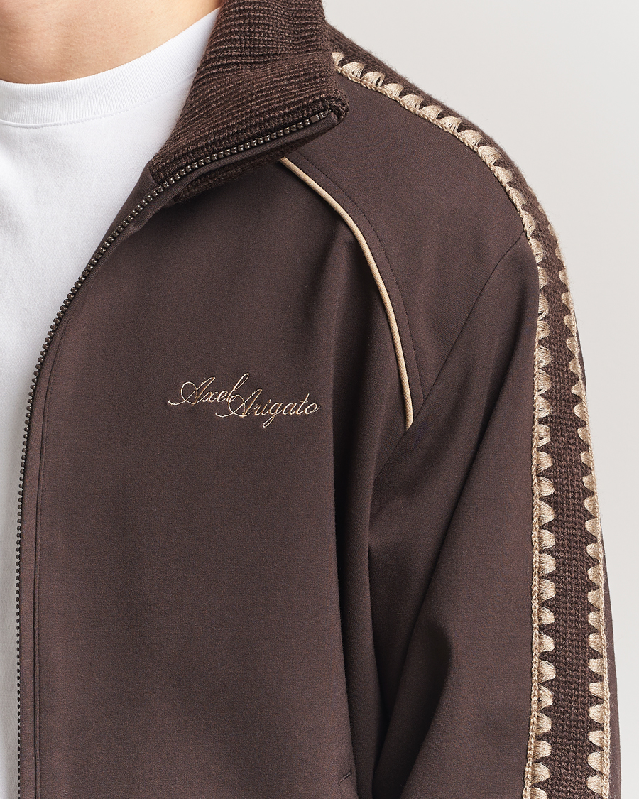 Hombres | Jerséis y prendas de punto | Axel Arigato | Carter Track Jacket Dark Brown