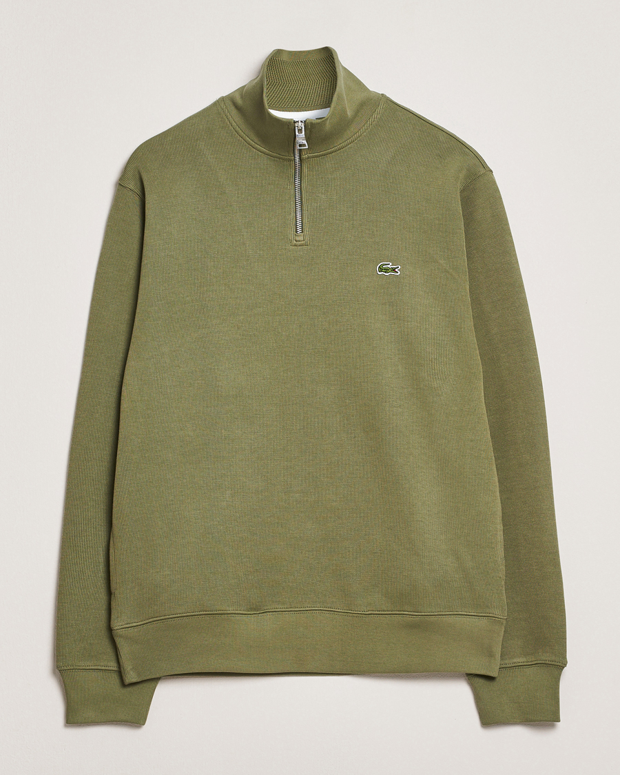 Hombres | Jerséis y prendas de punto | Lacoste | Rib Interlock Half Zip Khaki