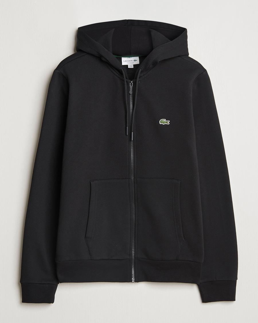 Hombres | Jerséis y prendas de punto | Lacoste | Full Zip Hoodie Black