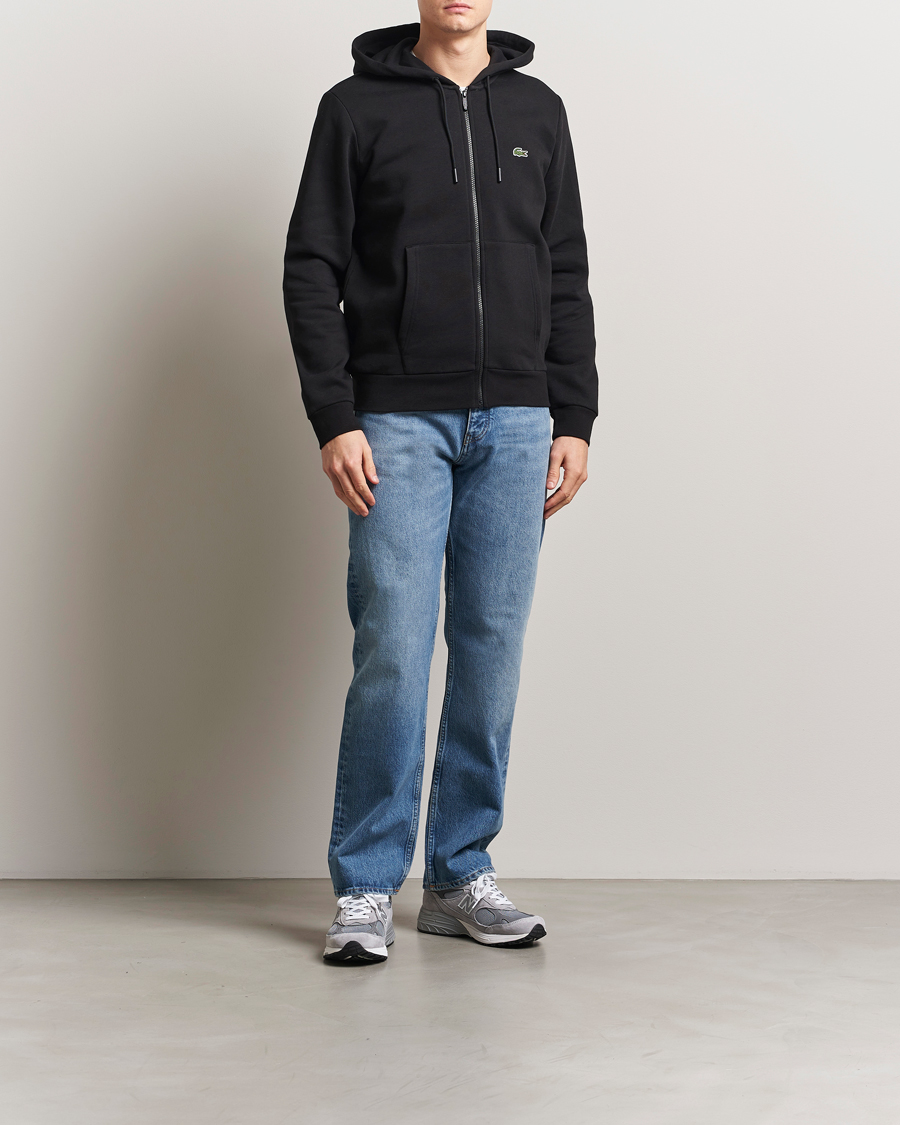 Hombres | Jerséis y prendas de punto | Lacoste | Full Zip Hoodie Black