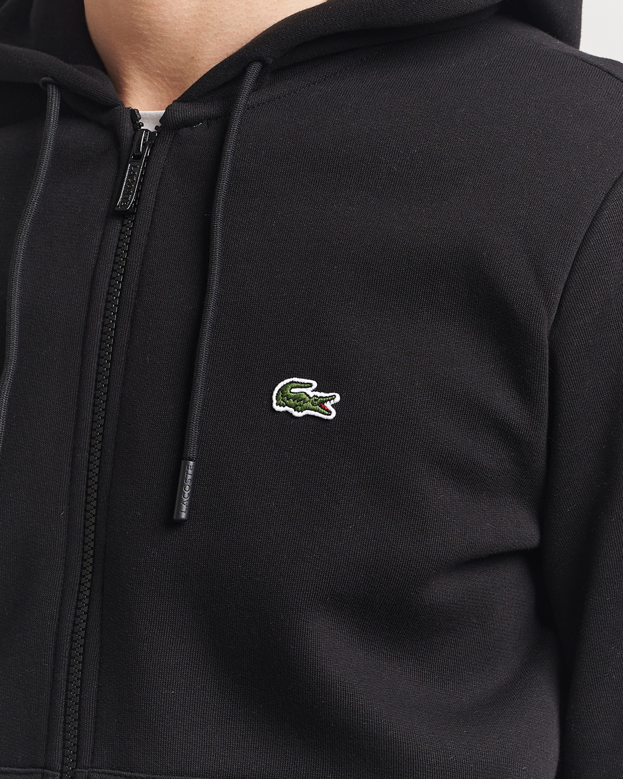 Hombres | Jerséis y prendas de punto | Lacoste | Full Zip Hoodie Black
