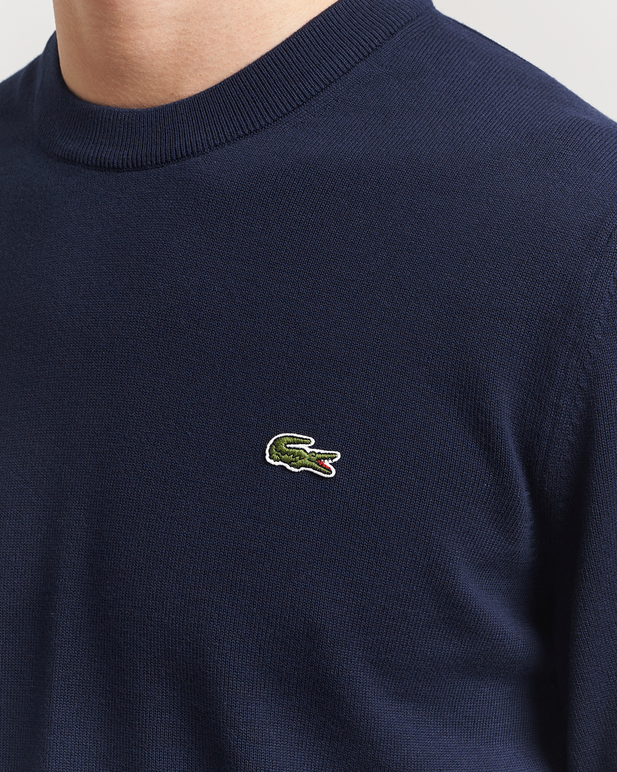 Hombres | Jerséis y prendas de punto | Lacoste | Cotton Knitted Sweater Navy