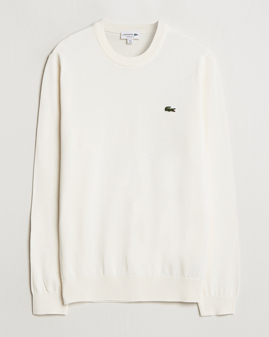 Hombres | Jerséis y prendas de punto | Lacoste | Cotton Knitted Sweater Flour