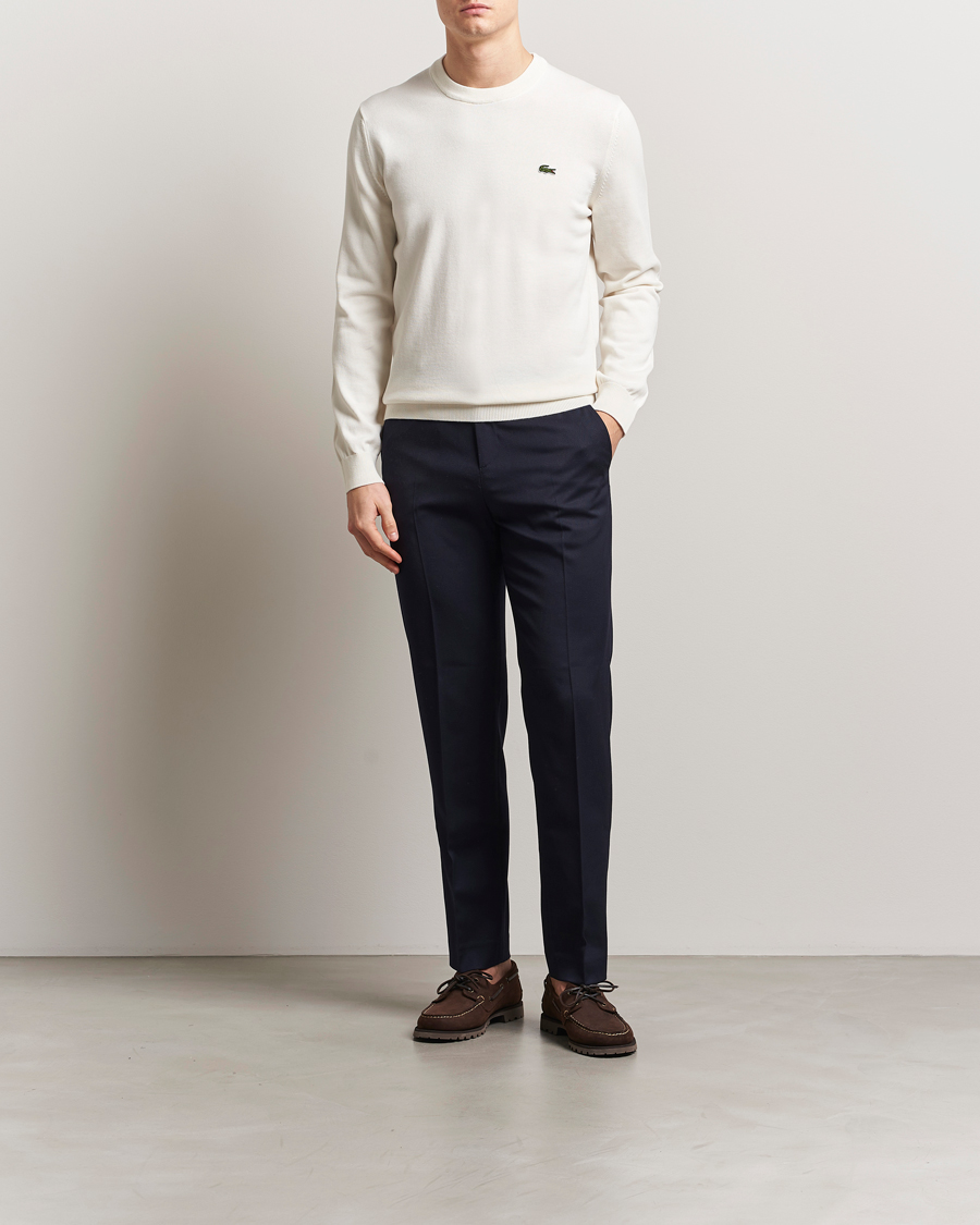 Hombres | Jerséis y prendas de punto | Lacoste | Cotton Knitted Sweater Flour