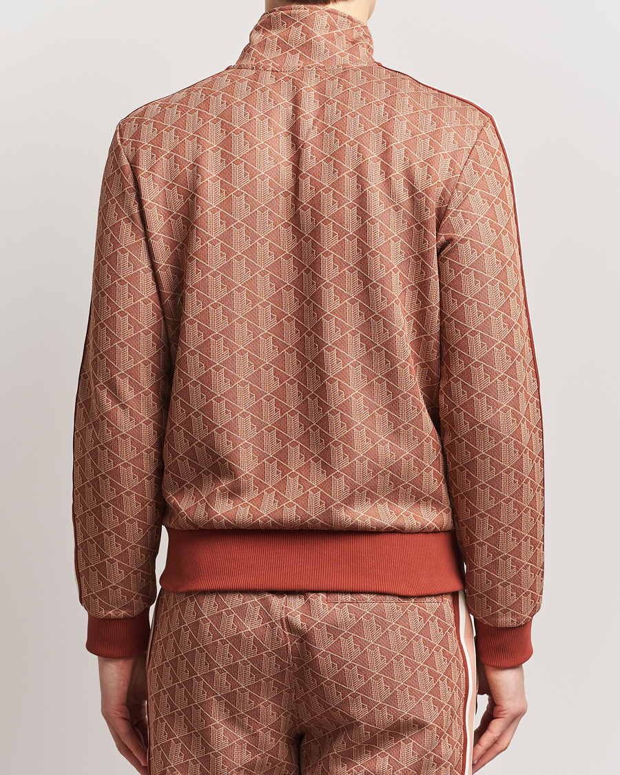 Hombres | Jerséis y prendas de punto | Lacoste | Monogram Full Zip Track Jacket Iberis/Latte