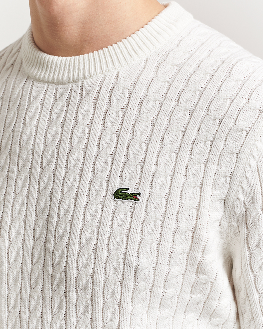 Hombres | Jerséis y prendas de punto | Lacoste | Cotton Cable Sweater Flour