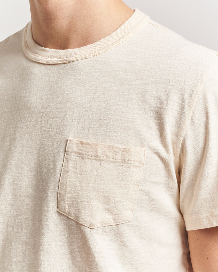 Hombres | Camisetas | Nudie Jeans | Roy Heavy Slub T-Shirt Ecru