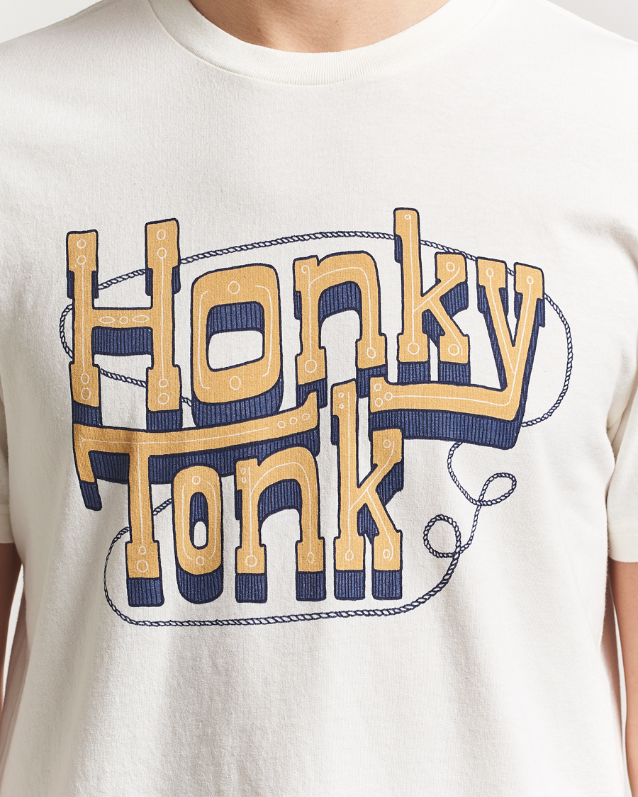 Hombres | Camisetas | Nudie Jeans | Roy Printed T-Shirt Ecru
