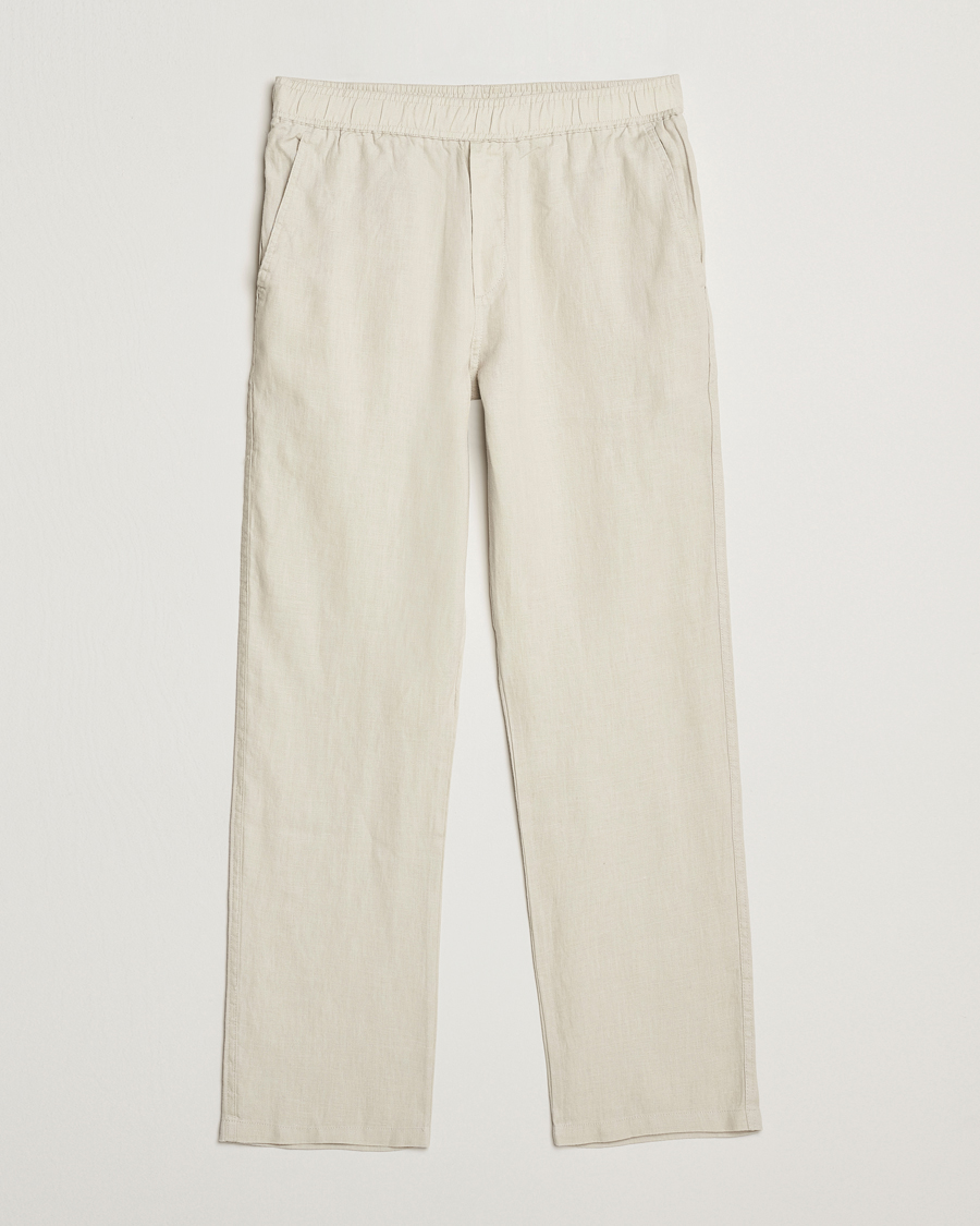 Hombres | Pantalones | Samsøe Samsøe | Jabari Linen Drawstring Trousers Moonstruck