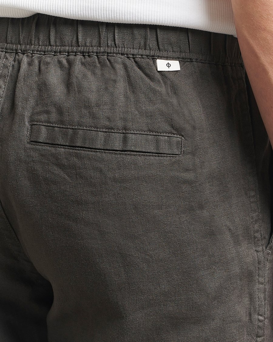 Hombres | Pantalones | Samsøe Samsøe | Jabari Linen Drawstring Trousers Beluga Grey