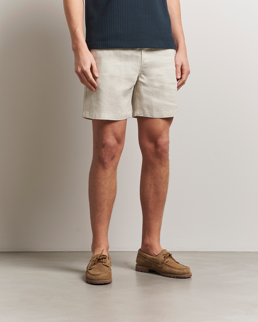 Hombres | Pantalones cortos | Samsøe Samsøe | Jabari Linen Drawstring Shorts Moonstruck