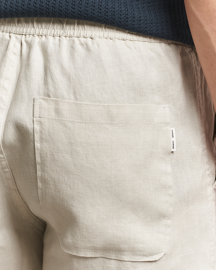 Hombres | Pantalones cortos | Samsøe Samsøe | Jabari Linen Drawstring Shorts Moonstruck