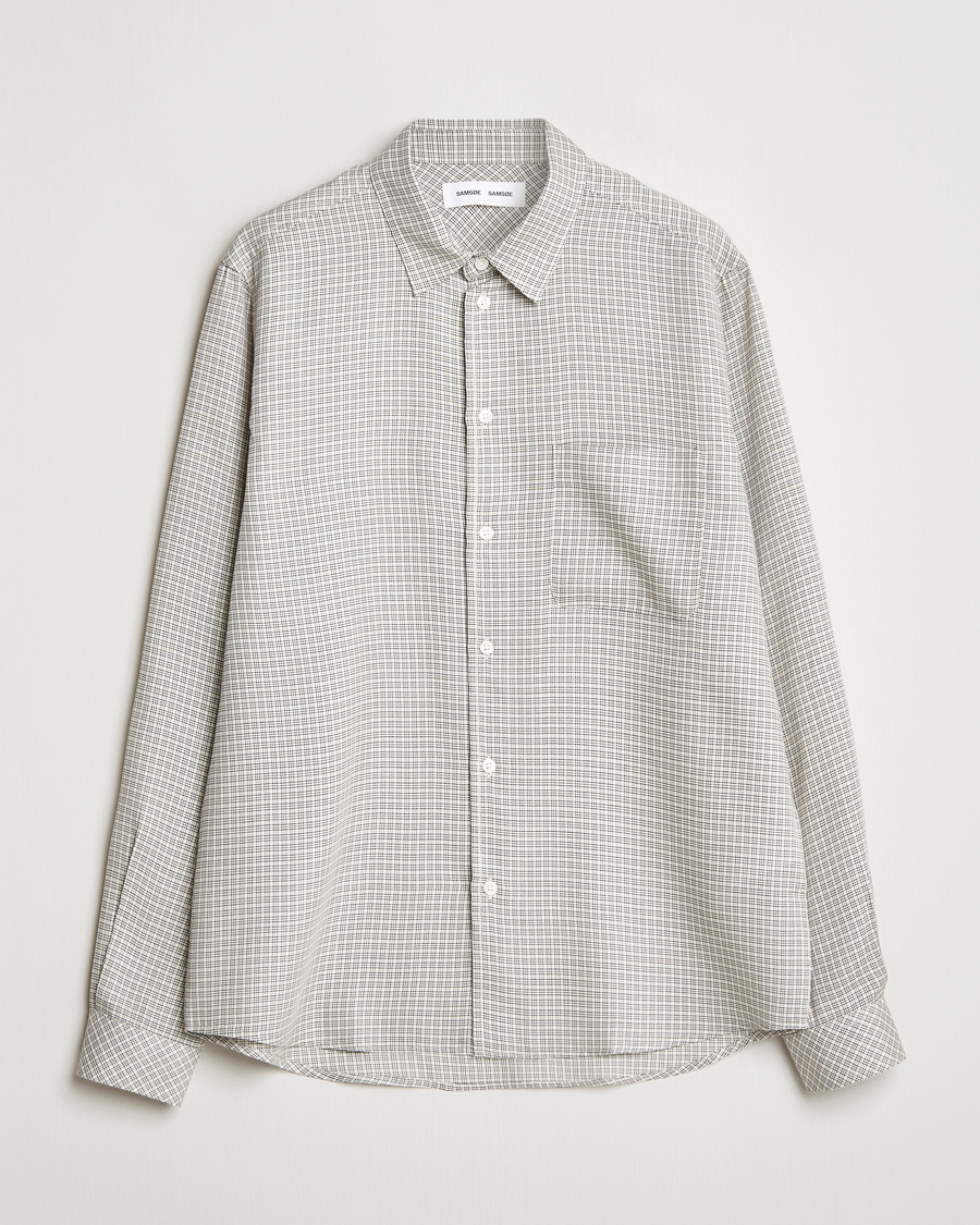Hombres | Camisas | Samsøe Samsøe | Ryan Checked Shirt Clear Cream