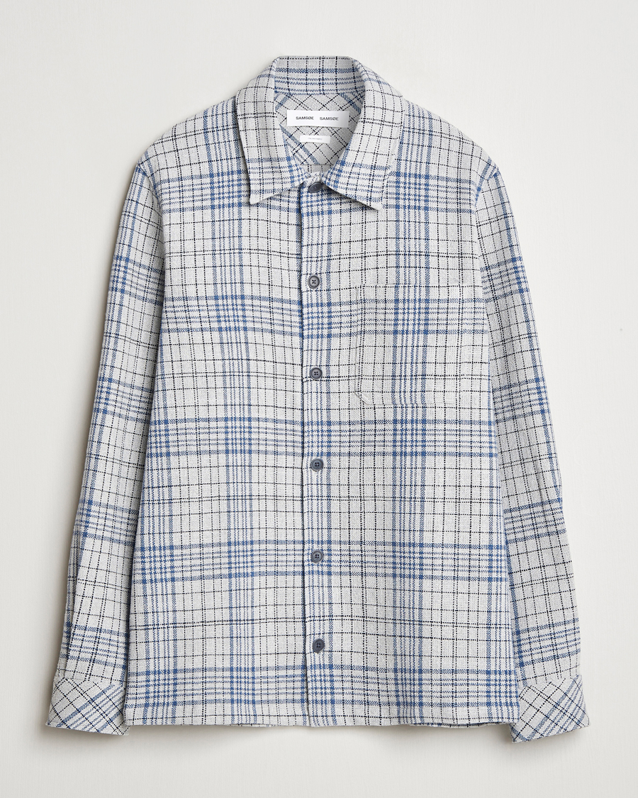 Hombres | Camisas | Samsøe Samsøe | Taka Checked Overshirt Moonstruck
