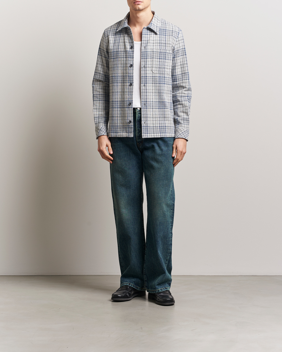 Hombres | Camisas | Samsøe Samsøe | Taka Checked Overshirt Moonstruck