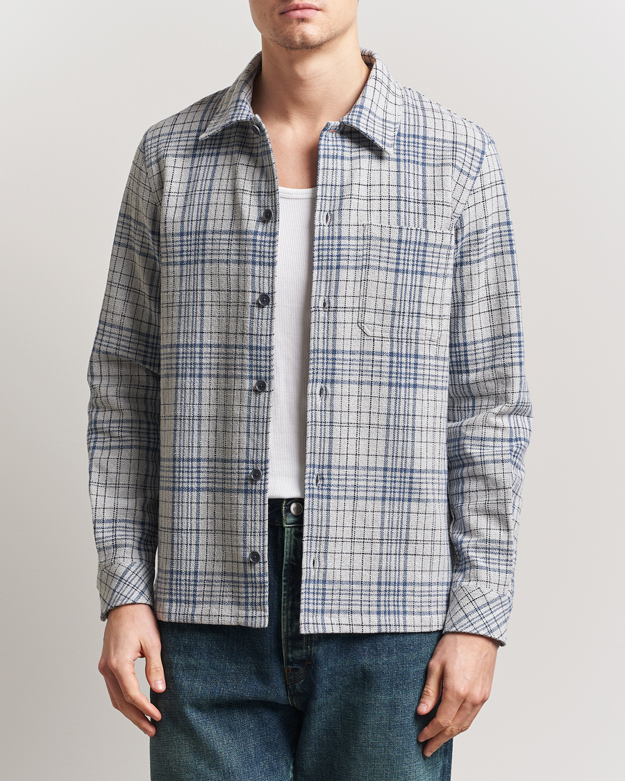 Hombres | Camisas | Samsøe Samsøe | Taka Checked Overshirt Moonstruck