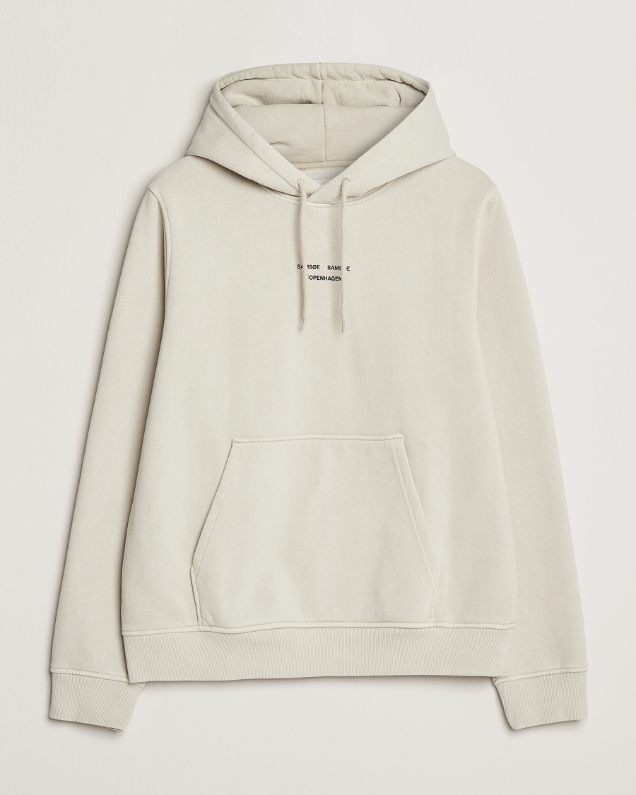 Hombres | Jerséis y prendas de punto | Samsøe Samsøe | Marcus Center Logo Hoodie Moonstruck