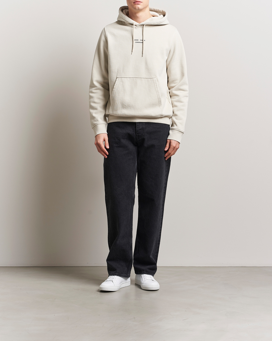 Hombres | Jerséis y prendas de punto | Samsøe Samsøe | Marcus Center Logo Hoodie Moonstruck