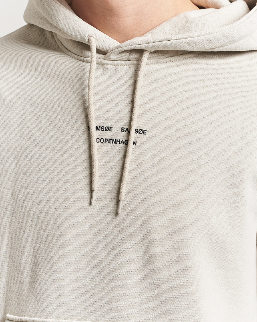 Hombres | Jerséis y prendas de punto | Samsøe Samsøe | Marcus Center Logo Hoodie Moonstruck