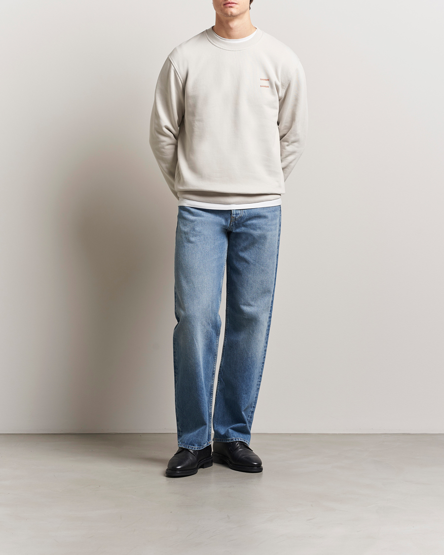 Hombres | Jerséis y prendas de punto | Samsøe Samsøe | Joel Organic Cotton Sweatshirt Moonstruck