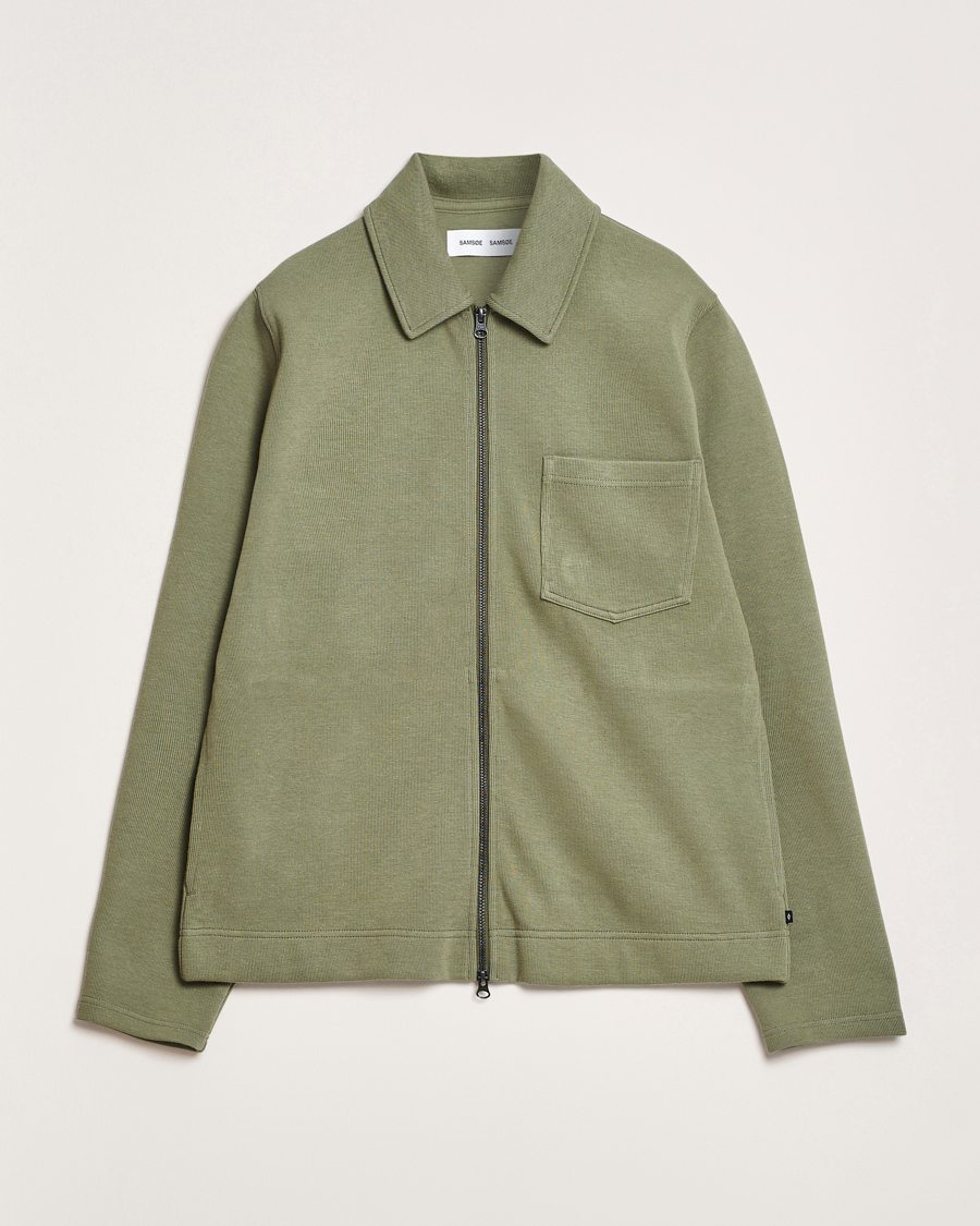 Hombres | Jerséis y prendas de punto | Samsøe Samsøe | Hannes Full Zip Sweater Four Leaf Clover