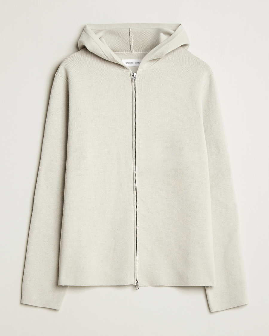 Hombres | Jerséis y prendas de punto | Samsøe Samsøe | Niklas Full Zip Hoodie Moonstruck