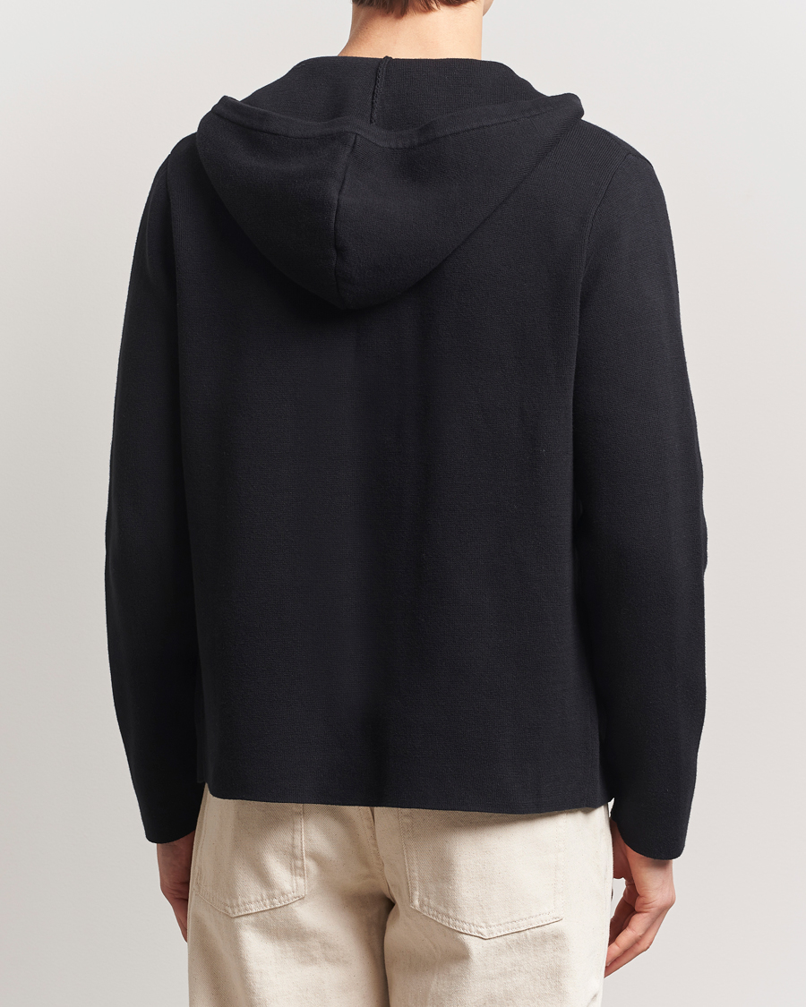 Hombres | Jerséis y prendas de punto | Samsøe Samsøe | Niklas Full Zip Hoodie Black