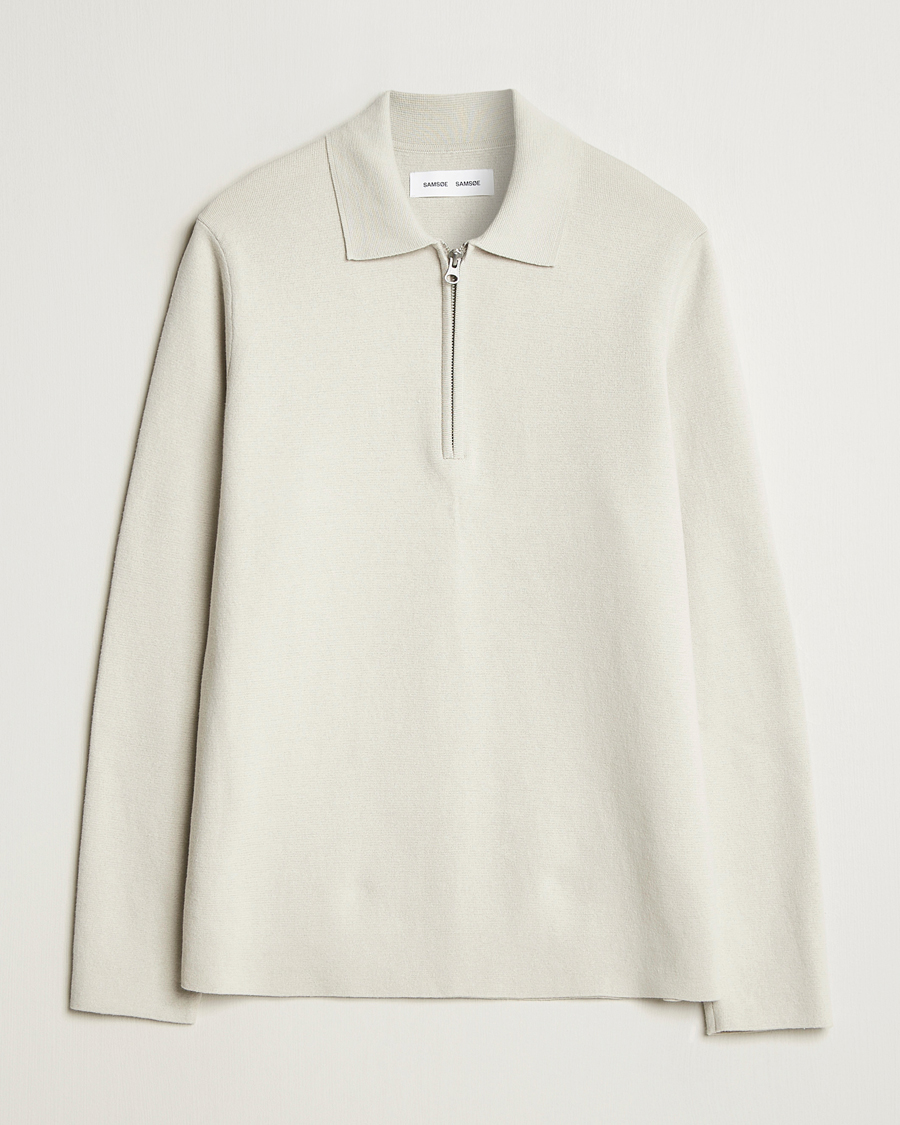 Hombres | Jerséis y prendas de punto | Samsøe Samsøe | Guna Half Zip Moonstruck