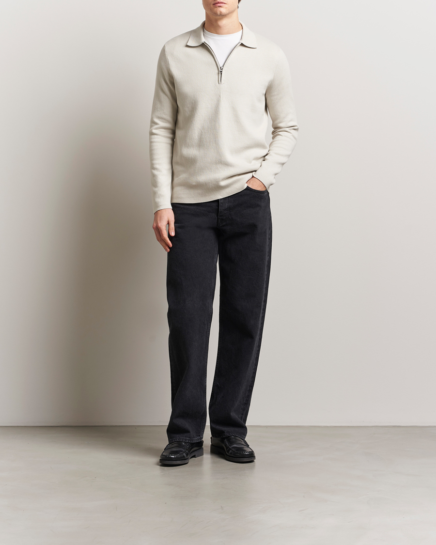 Hombres | Jerséis y prendas de punto | Samsøe Samsøe | Guna Half Zip Moonstruck