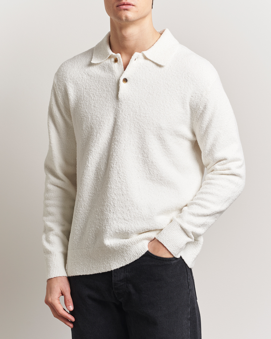 Hombres | Jerséis y prendas de punto | Samsøe Samsøe | Nino Knitted Polo Clear Cream