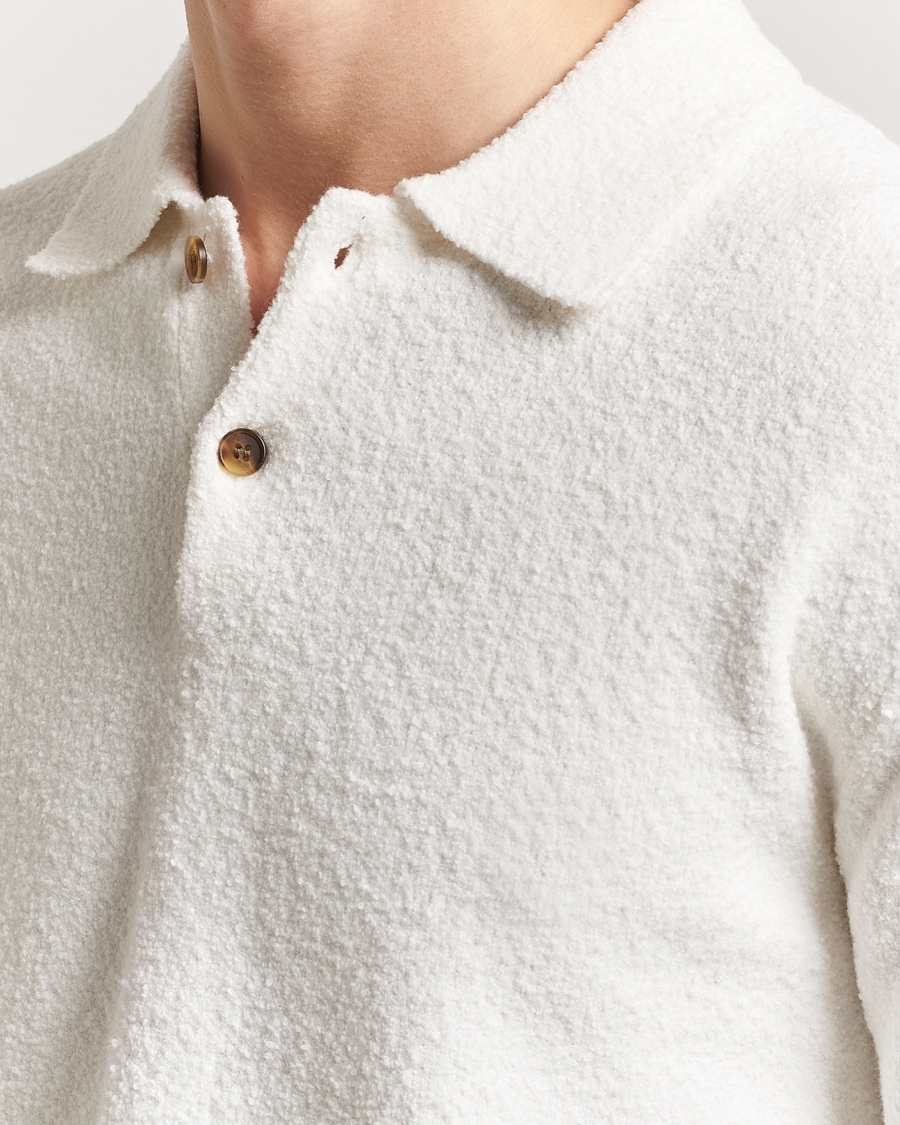 Hombres | Jerséis y prendas de punto | Samsøe Samsøe | Nino Knitted Polo Clear Cream