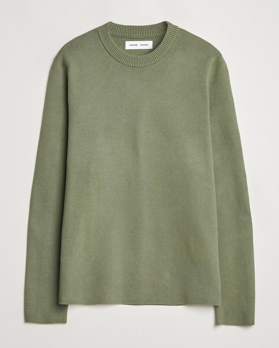 Hombres | Jerséis y prendas de punto | Samsøe Samsøe | Niklas Crew Neck Sweater Four Leaf Clover