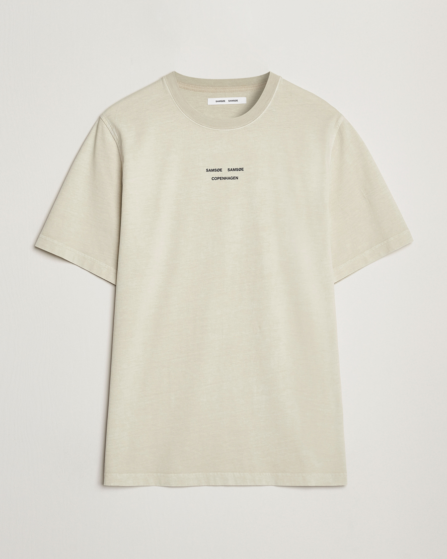 Hombres | Camisetas | Samsøe Samsøe | Marcus Center Logo T Crew Neck T-Shirt Moonstruck