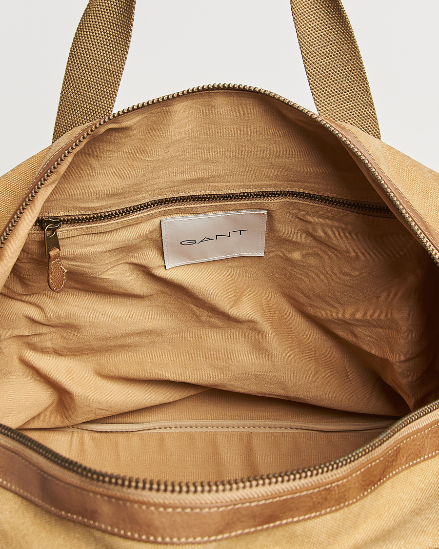Hombres | GANT Washed Canvas Dufflebag Oak Beige | GANT | Washed Canvas Dufflebag Oak Beige
