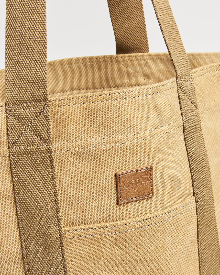 Hombres | GANT Washed Canvas Totebag Oak Beige | GANT | Washed Canvas Totebag Oak Beige