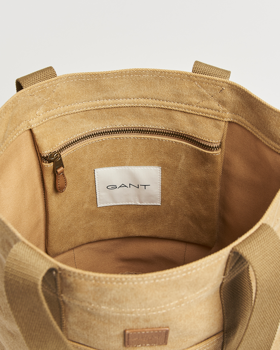 Hombres | GANT Washed Canvas Totebag Oak Beige | GANT | Washed Canvas Totebag Oak Beige