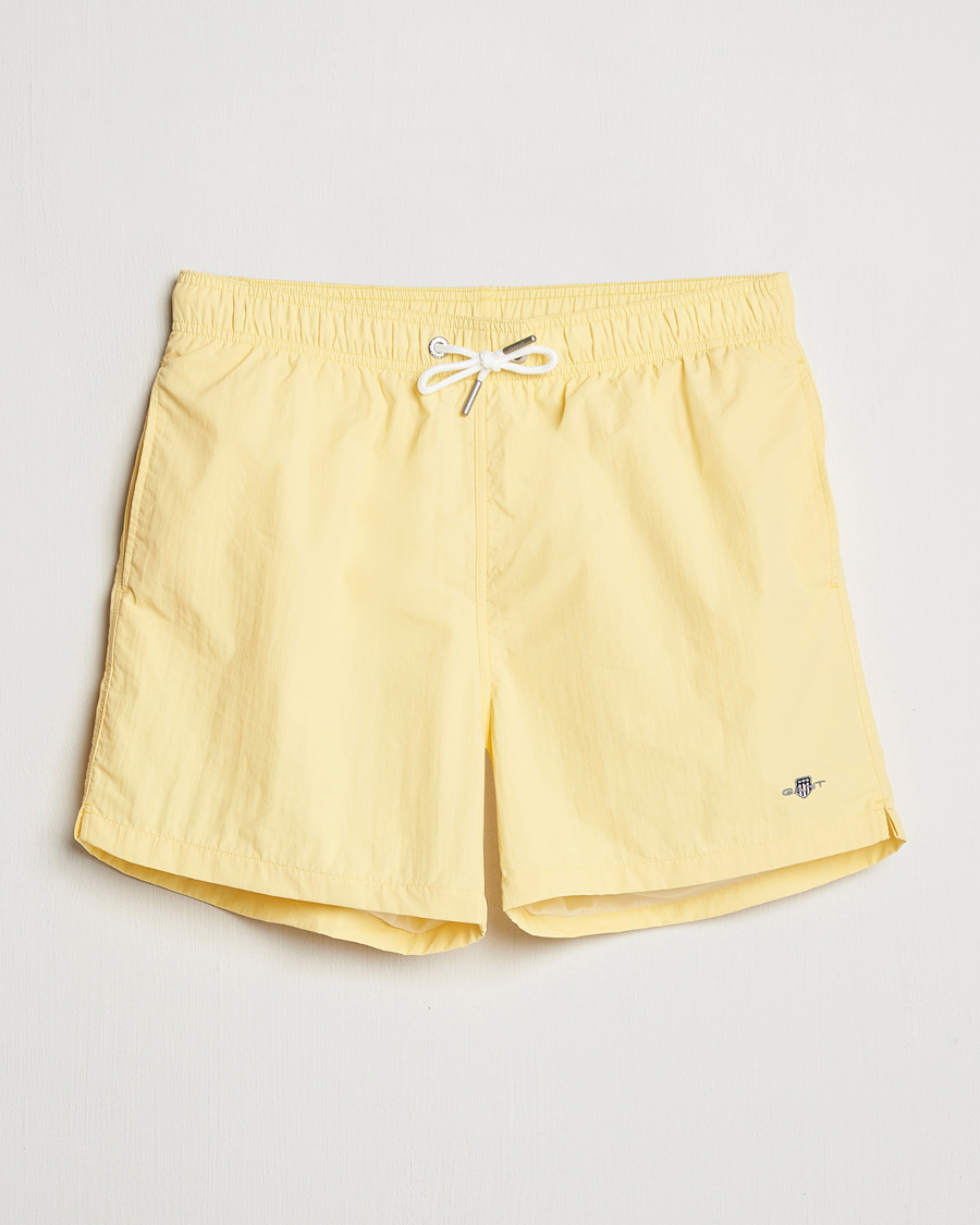 Hombres | Bañadores | GANT | Basic Swimshorts Banana Yellow