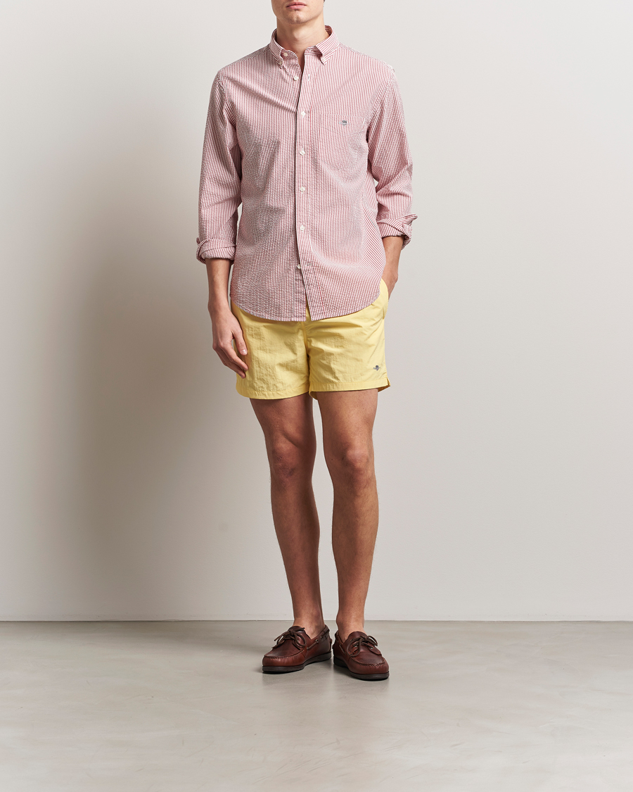 Hombres | Bañadores | GANT | Basic Swimshorts Banana Yellow