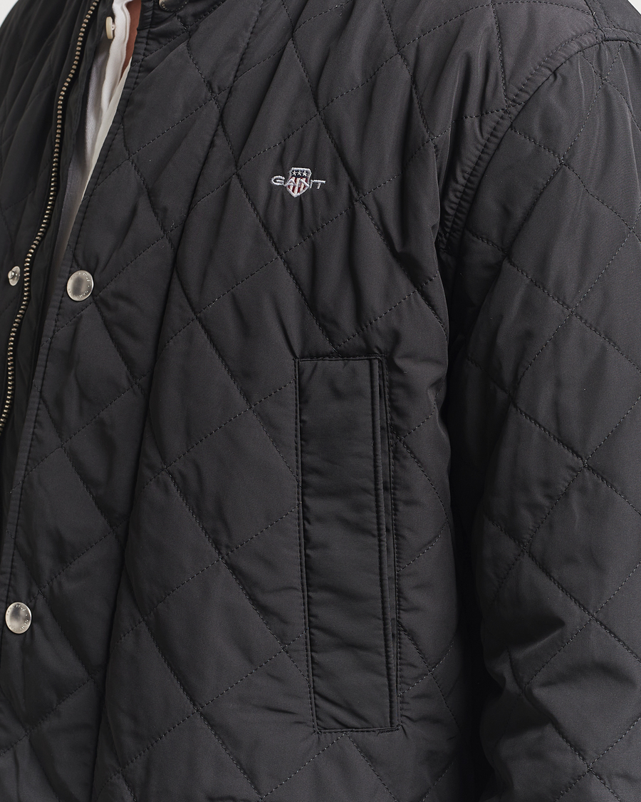 Hombres | Abrigos y chaquetas | GANT | Quilted Windcheater Mid-Length Jacket Black