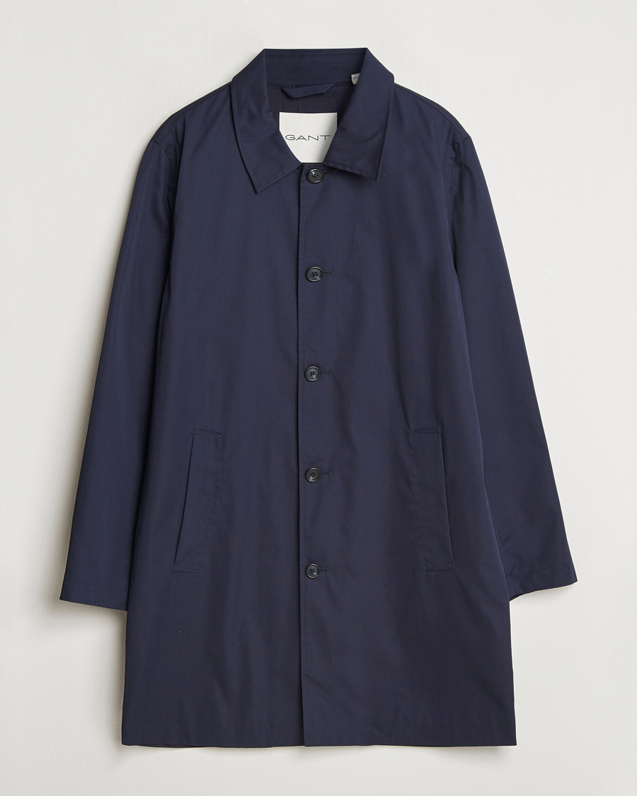 Hombres | Abrigos y chaquetas | GANT | Cotton Car Coat Evening Blue