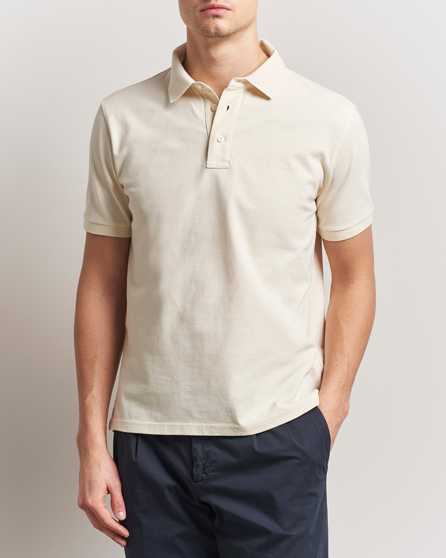Hombres | Polos | GANT | Sunfaded Polo Ivory White