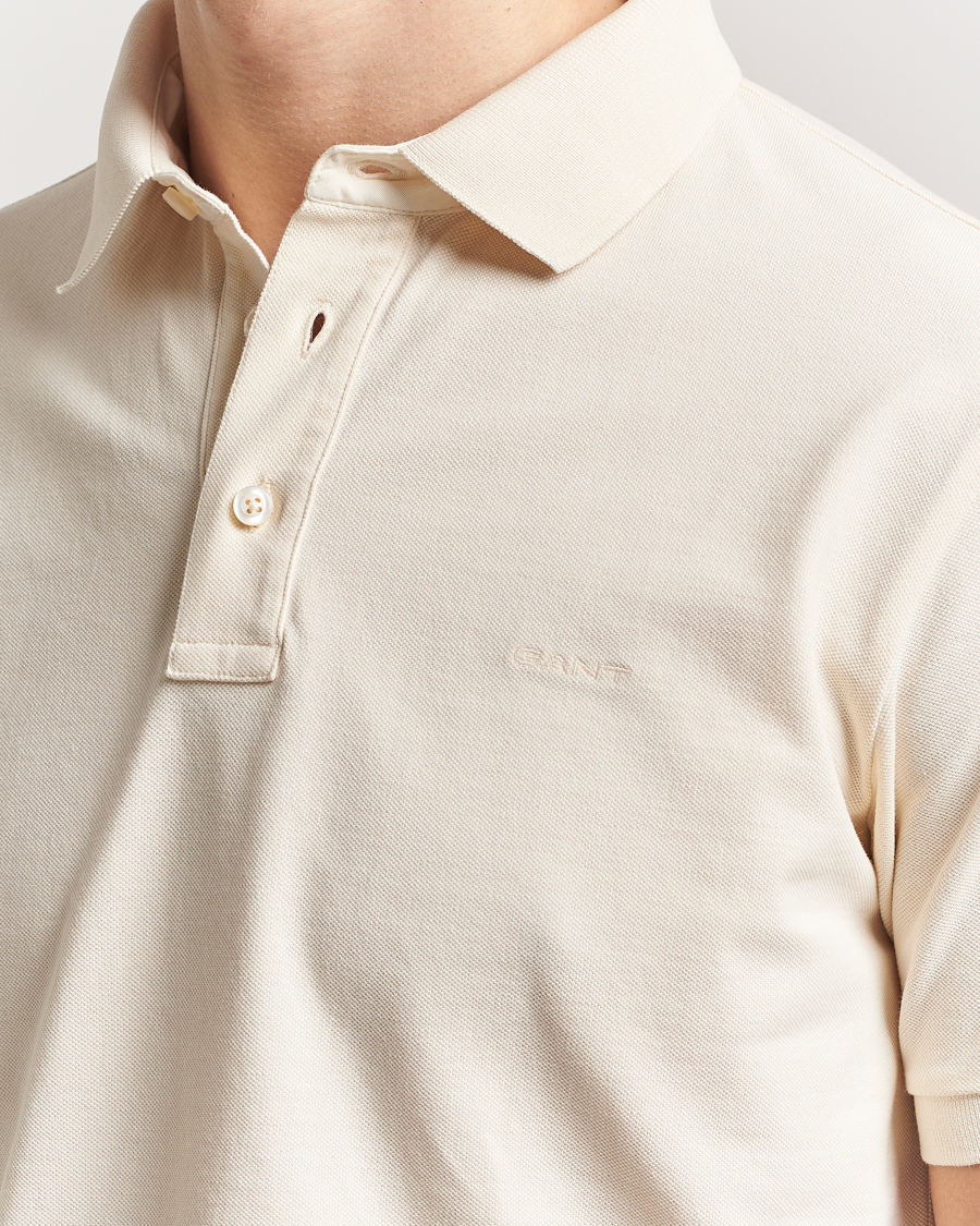 Hombres | Polos | GANT | Sunfaded Polo Ivory White