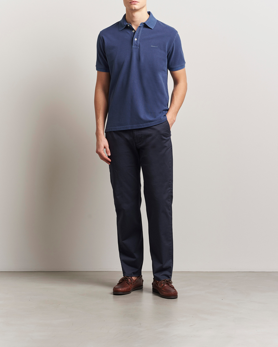 Hombres | Polos | Gant | Sunfaded Polo Persian Blue